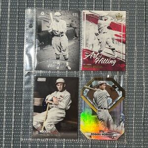 ⚾️ Rogers Hornsby Major League Baseball Sports Trading Cards, Set of 4
